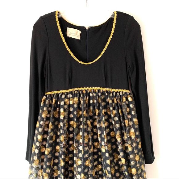 Maru Sahara Hotel 1960’s Vintage Lame Gown - Picture 2 of 8